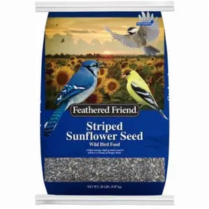 Global Harvest Foods  20 lbs Striped Sunflower Wild Bird Food