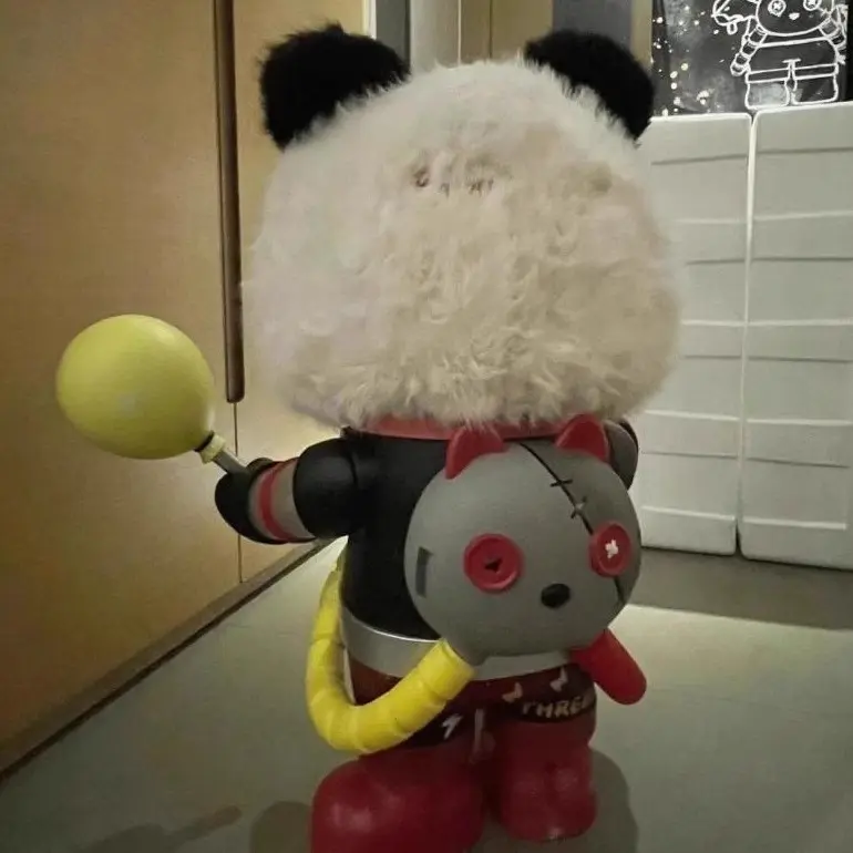 PUPYさん Baby Three-Explorer 1000% ，Bunny Plush Dolls，Soft Furry