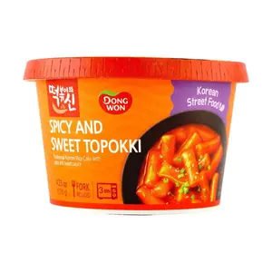 DONGWON Spicy&Swt Topokki, Instant Cup Tteokbokki ,4.23 oz
