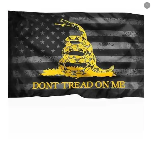 XIFAN Premium "Don't Tread on Me" Gadsden Black American Flag Tapestry, 3x5ft/30x40inch Rectangular Modern Polyester, Light Durable, Vivid Print, Double Stitched, All Seasons Indoor-Outdoor Room Decor Banner, Decoration, Linen