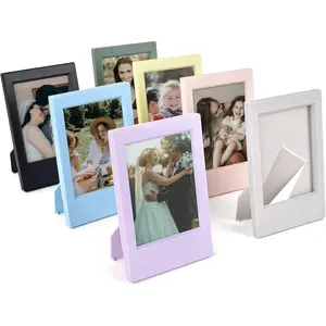 7 Packs 2x3 Mini Photo Frames Set with Clear Protective Film- Desk Stand Up Display Small Size Picture Frames for Fuji Instax mini 12/11/evo/41/40/99/SE/9/8/7+ Photo/Polaroid 3-Inch Films - Home Improvement.