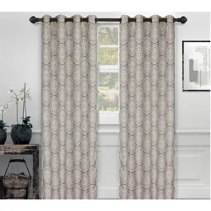 Superior Eminence Jacquard Curtains, 52 X 96