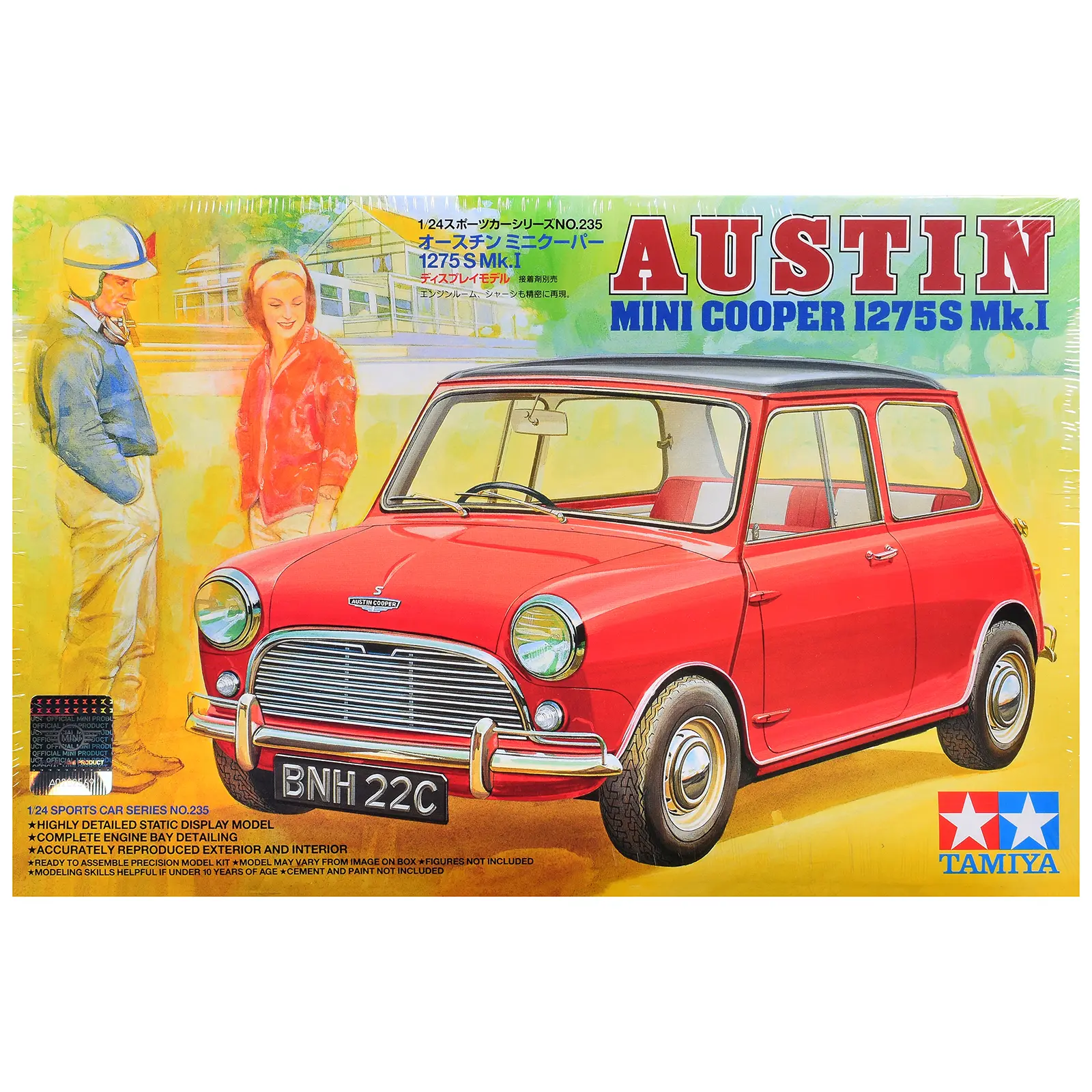 Model Kit Austin Mini Cooper 1275S MK.1 1/24 Scale Model by Tamiya