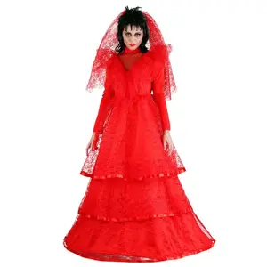 Red Gothic Wedding Dress Costume