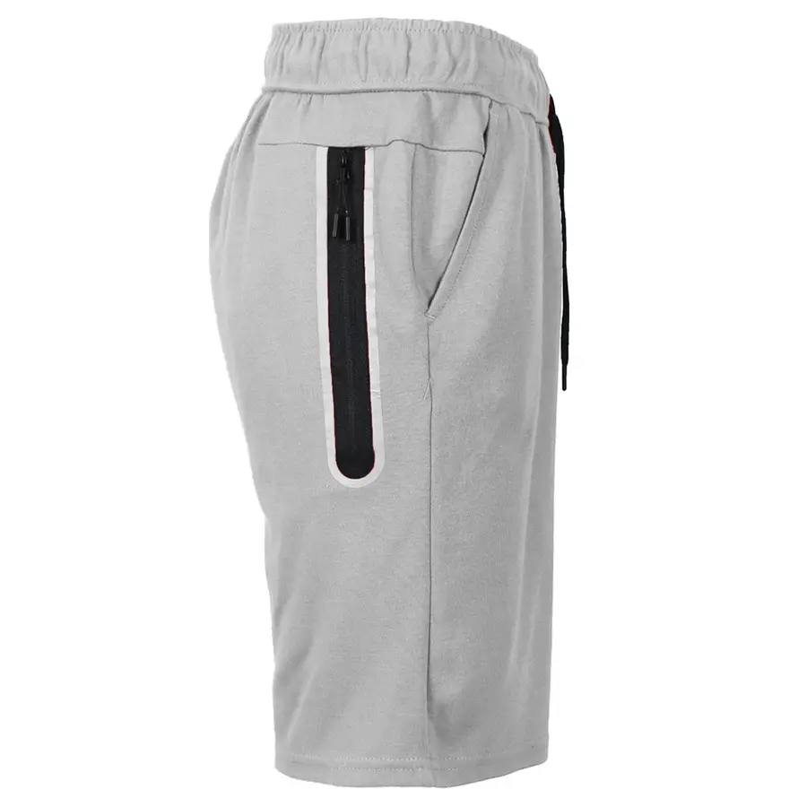 (Single-Black Zipper) Heather Grey