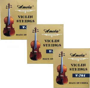 3 Packs Full Set Replacement Stainless Steel 4/4 Size Violin Strings E A D G
