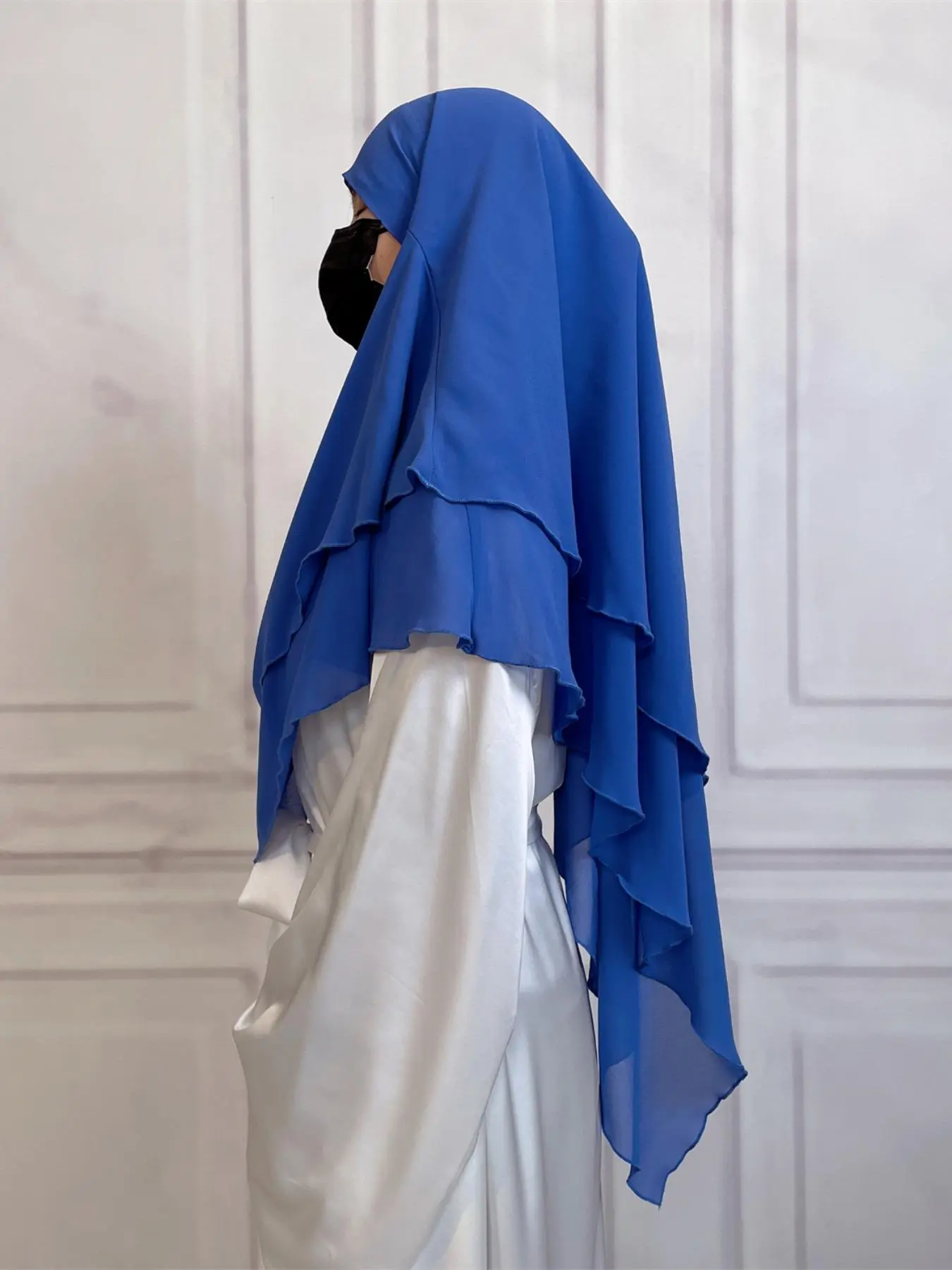 19 Colors Short Chiffon Khimar Hijab for Muslim Fashion, Fashionable Modest Hijab, High-Quality Fabric for Adults & Kids, Modest Wear for All Seasons Summer