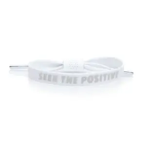"Seek the Positive" Printed Single Lace Bracelet