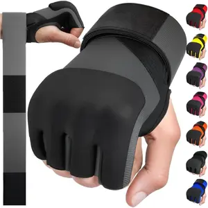Gel Boxing Hand Wraps Inner Gloves for Men & Women, 80cm Quick Wrist Straps, Padded Knuckle Protection for Muay Thai Kickboxing, Hand Wraps for Boxing & Martial Arts