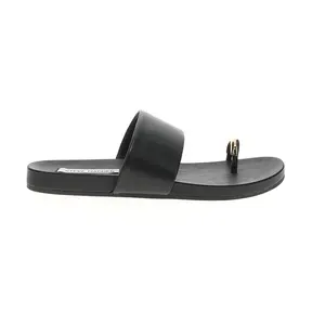 Steve Madden Womens Dove Toe Loop Slide Casual Sandals Casual - Black