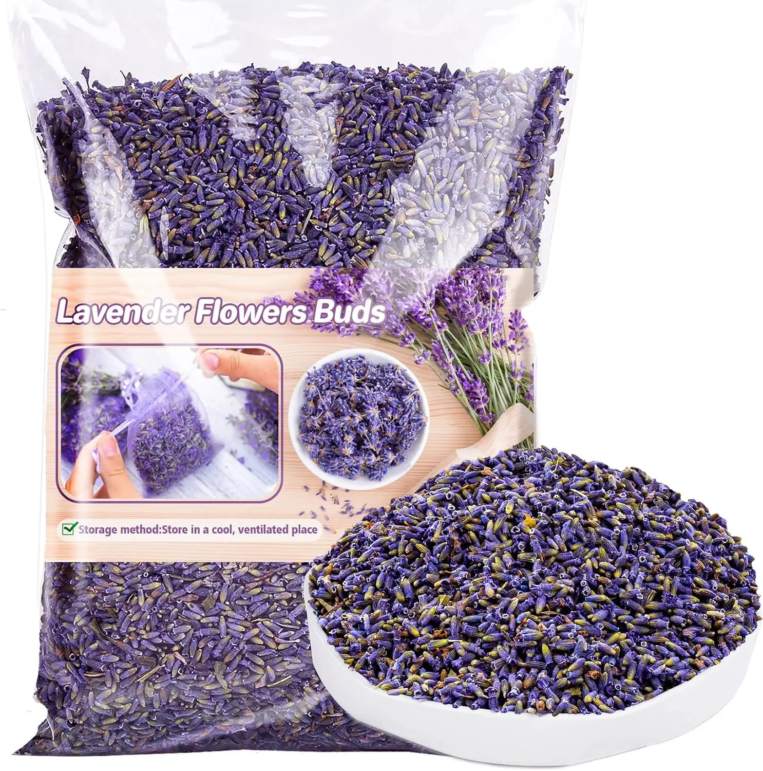 Dried lavender buds offer a versatile, all-natural way to infuse your daily life with a calming, aromatic scent
