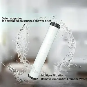 4.2-in Replacement Filter Cartridges, 4-Pack with Multi-Layer Filtration for Impurity Removal, Compatible with Shower Heads and Systems