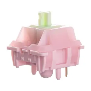 x Strawberryjam1986 Linear Mechanical  Set, 5-Pin, 40gf, 35 count Strawberry Jello Switches for Mechanical Gaming Keyboard, Compatible with MX Keycaps