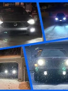 2pcs H11 9005 LED Bulbs, Tri-Color Switchback Fog Lights (White/Yellow/Amber), Direct Factory Fit, All-in-One Wireless Design, Instant Plug and Play, Error Free, Pack of 2