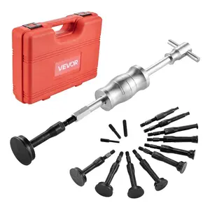 fathersdaygift VEVOR Blind Hole Bearing Puller Set, 16-in-1 Inner Bearing Race and Seal Extractor Kit, 16 PCS Slide Hammer Pilot Insert Inner Internal Bearing Removal Tool Set with 10 Split Collets and Counterstay