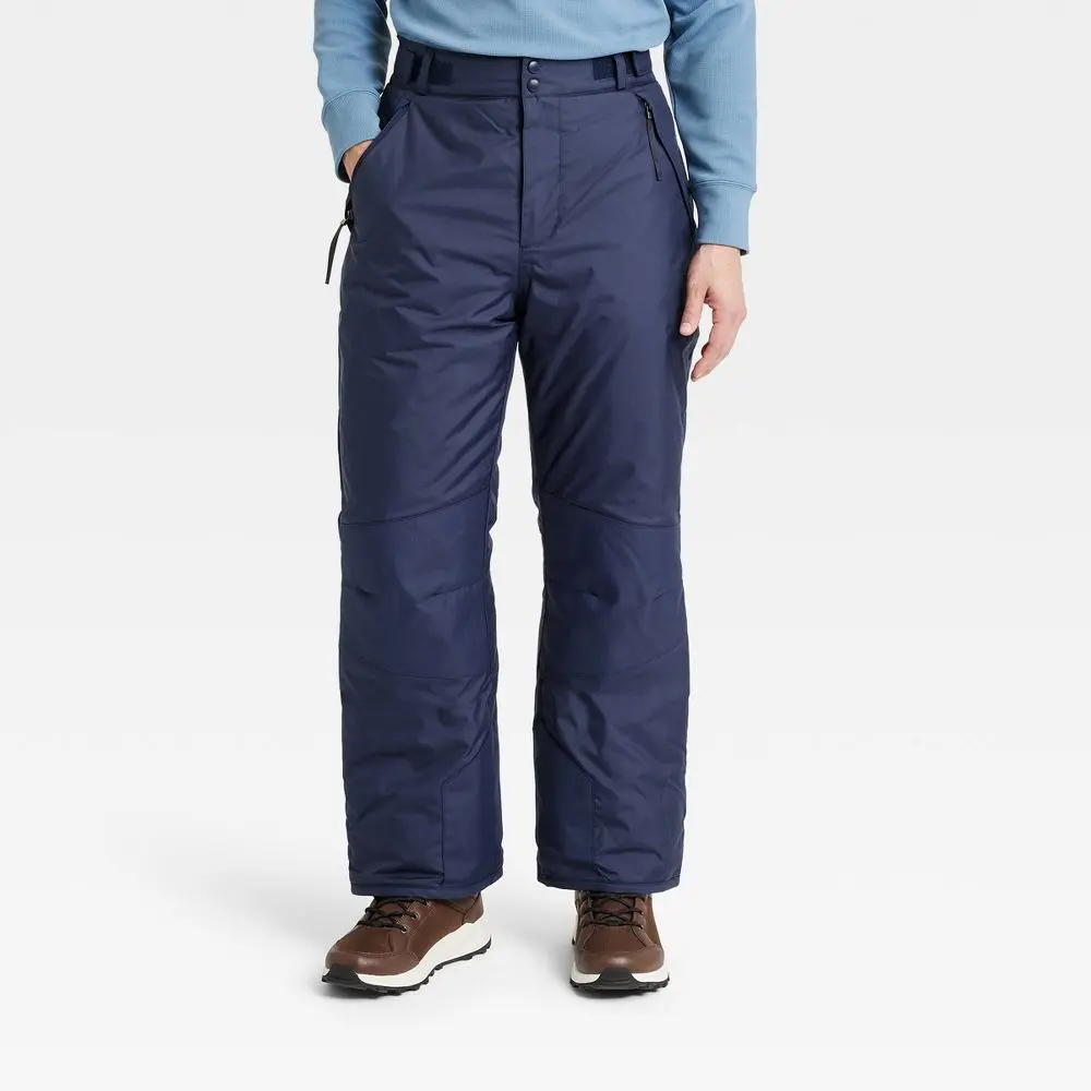 All In Motion Men's Snow Pants Fit Full Water-Repellent Pants Cold-Weather