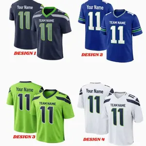 Personalized Seattle Football Famous Team Uniform Jersey, Seattle City Skyline Shirt, Seattle Football Fan Shirt