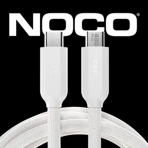 NOCO XGrid XC3: 240W USB-C to USB-C Cable – USB-IF Certified, E-Marker Chip, 480Mbps Data – 10 Foot