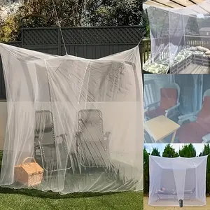 Large Portable Foldable Mosquito Net, Dual Person Polyester Summer Camping Tent, Insect Protection, Breathable, Suitable for Bedroom and Hammock, Mesh Netting