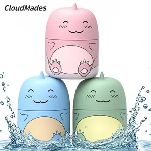 CloudMades Cute Dinosaur-Shaped Toilet Bowl Cleaner Bottle, Bathroom Toilet Tank Cleaner with Ocean, Jasmine, and Peach Scent,Three bottles can be used for 9 months (Three colors and three bottles) Powerful Cleaning Tablets Household