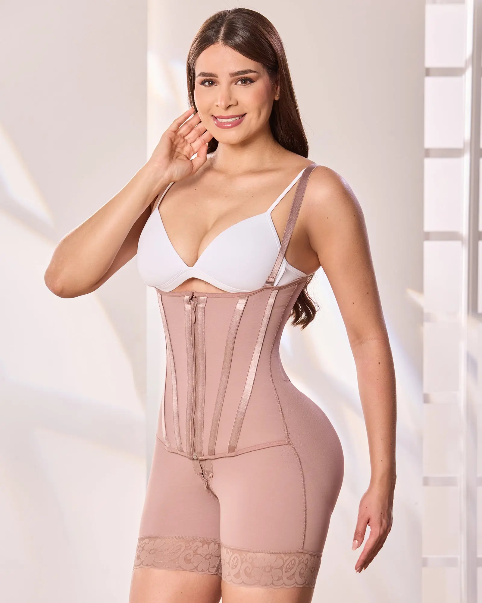 Colombian Shapewear With 13 Boning Rods High Compression 393