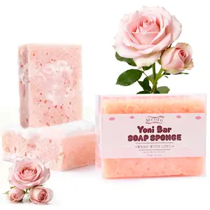 MEIDU Yoni Bar Soap Sponge - Natural Feminine Care for pH Balance, Odor Control & Hydration, Organic Herbal Ingredients, Gentle & Effective for Daily Intimate Hygiene, Mild