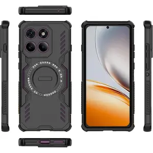 For Motorola Edge 60 Pro 5G Full Body Rugged Shockproof Hard Thin Solid Support Wireless Charging Case