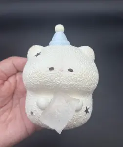 frozen butter super cute baby hamster with cat paw pillow soft taba squishy