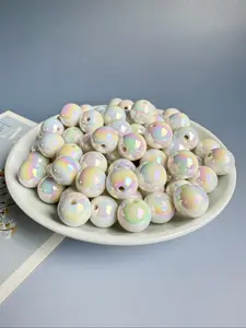 16 mm Resin Beads, Loose Beads for Necklace and Bracelet DIY Jewelry Silicone Accessory Kit, Jewelry Making Accessories Bead Set, Handmade Crafts Supplies, DIY Mixed Beads, Bead Assortment, DIY Galaxy Beads, Diy Beading Accessories