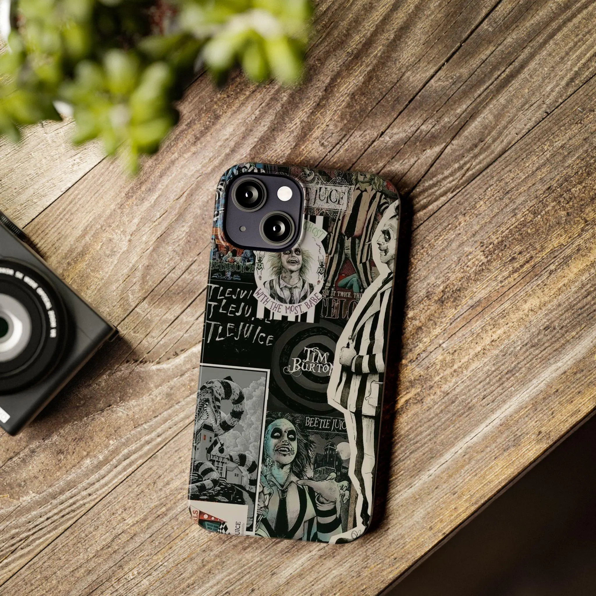 Retro Beetlejuice Movie Phone Cases, Halloween Phone Case For iPhone 17, 16, 15, 14, 13, 12, 11, Never Trust Living Phone Case, Iphone Case, Horror Movie Case