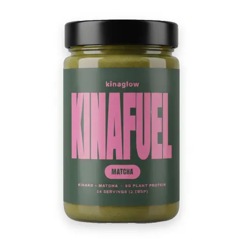 KINAGLOW Kinafuel Protein Paste, Traditional Packaged Foods for Pantry Storage, Matcha Peanuts Butter, High Protein Supplement