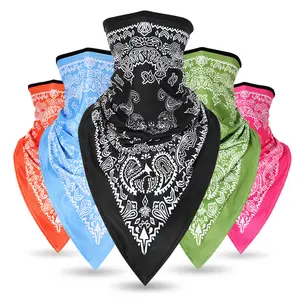 Quick Dry UV Protection Windproof Multifunctional Paisley Print Bandana Headscarf Balaclava Face Mask For Outdoor Sports Running Cycling Anime Character Breathable Over Knee Socks, Neck Gaiter Bandana, Windproof Face Cover