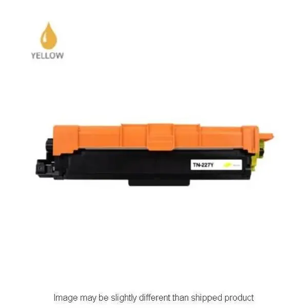 Remanufactured Brother TN227 High-Yield Yellow Toner Cartridge