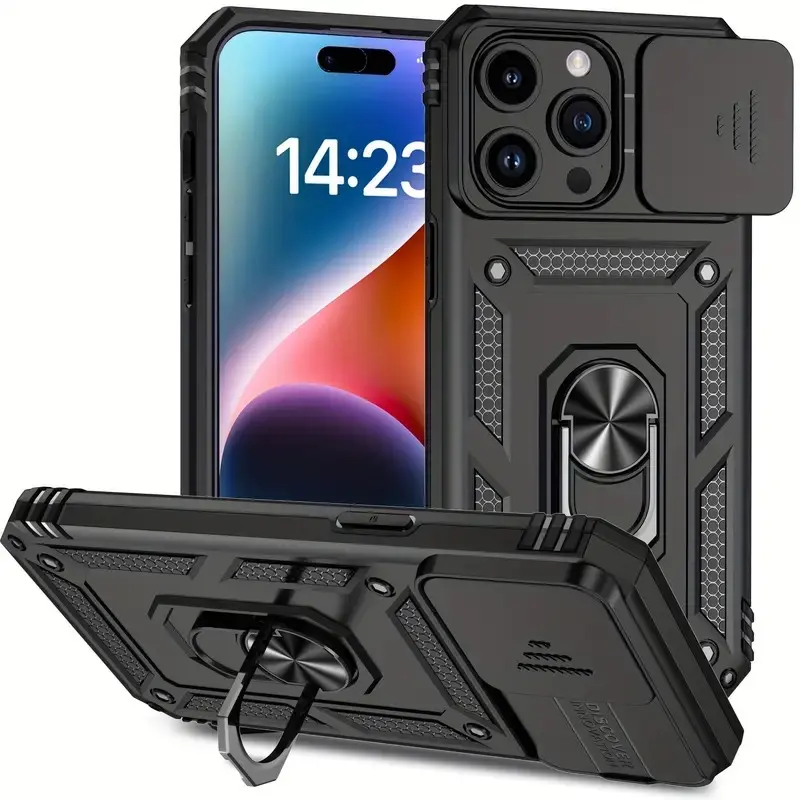 Anti-Shock Shockproof Protective Phone Case Cover for Apple iPhone 17 16pro Max 15plus 14 13 12 11pro Max, Business Style, Fashionable Protection, Men's Accessories, Casing, Protector