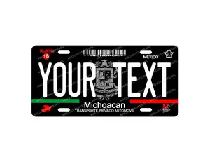 Personalized License Car Plate Placa de Michoacan