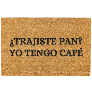 Trajiste Pan Yo Tengo Cafe doormat, Spanish Doormat, Funny Spanish Doormat, Welcome Mat, Funny Door mat