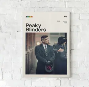 Peaky Blinders Tv Series Poster, Tommy Shelby, Thomas Shelby, Arthur Shelby Jr Vintage Art Print Poster Gift for Film Fans Decor Unframed