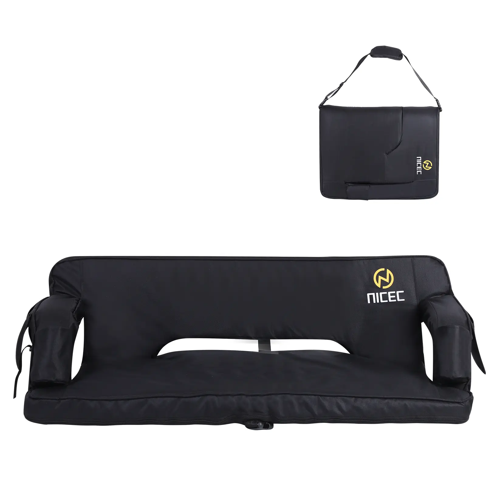 Oversized Stadium Seat with Back Support – Ultralight, Foldable Bleacher Chair with Thick Cushioning for Maximum Comfort and Versatility