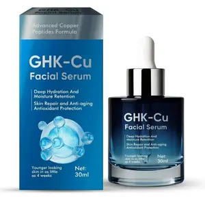 GHK-Cu Copper Peptides Serum - Deep Hydration, Antioxidant-Rich, Gentle Formula for All Skin Types, 30ml - Facial, Hydrating