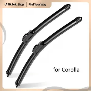 Fit for Toyota Corolla 26"+16" Frameless Windshield Wipers, Silent, Streak-Free, J-Hook Interface, Easy Installation, 2-Pack Set, Premium All Season, Snow Wipers, Winter Weatherproof, Zero Streak, Jhook Design, Frameless Automotive Accessories