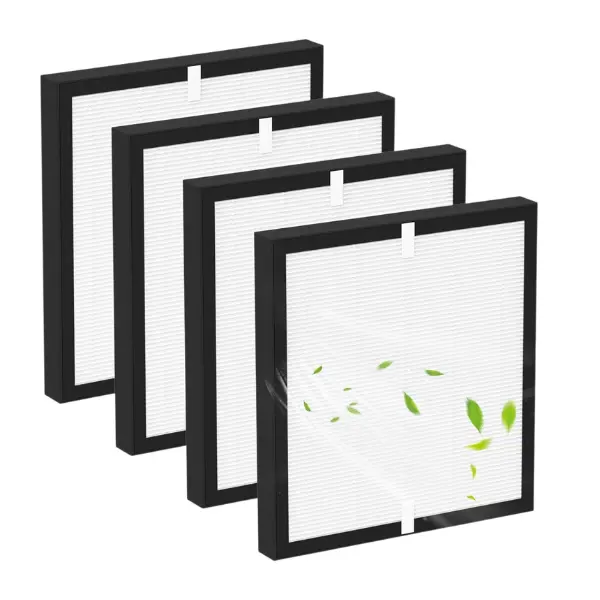 TZ-K2 Replacement Filter Compatible Air Purifier Filter, 4-Pack H13 True HEPA Filter with Activated Carbon and Pre-Filter, TZ-K2A Replacement Filter