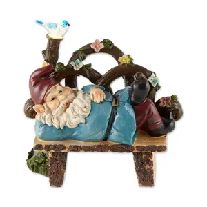 Zingz & Thingz Afternoon Nap Gnome Solar Statue