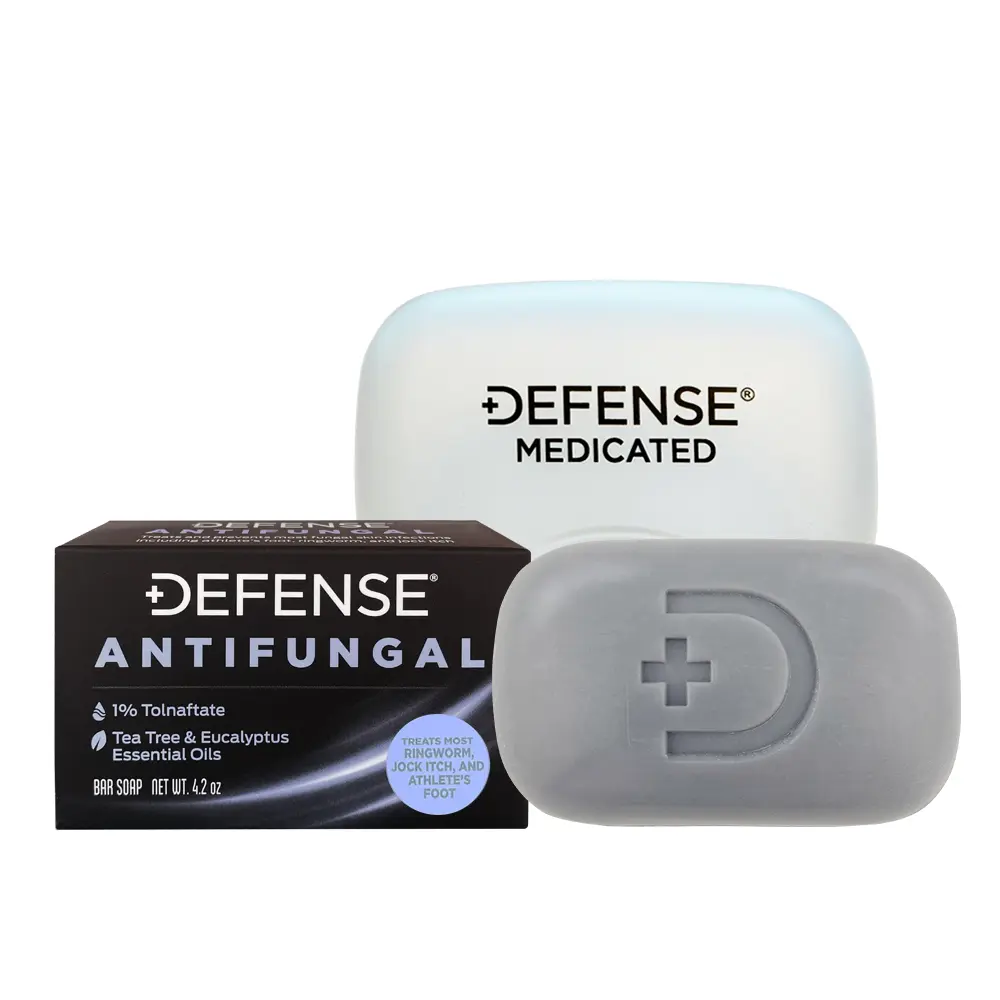 Defense Soap Antifungal Bar Soap - Charcoal & Eucalyptus Body Wash - Body Care Comfort Cleansing Case Skin Repair Daily