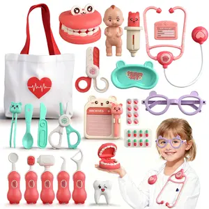 Dentist Role Play Toy Set with Storage Bag, Educational Oral Care Pretend Game Kit, Fun Learning Toy for Kids, Toddler Playset, Ideal Gift for Toddlers