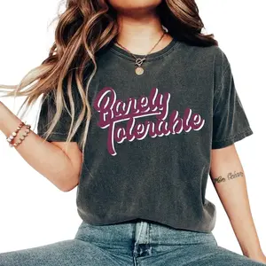 Barely Tolerable T-Shirt, Pride And Prejudice Shirt, Barely Tolerable Crewneck, Period Drama Shirt, Book Lover Shirt, Funny Retro Tshirt