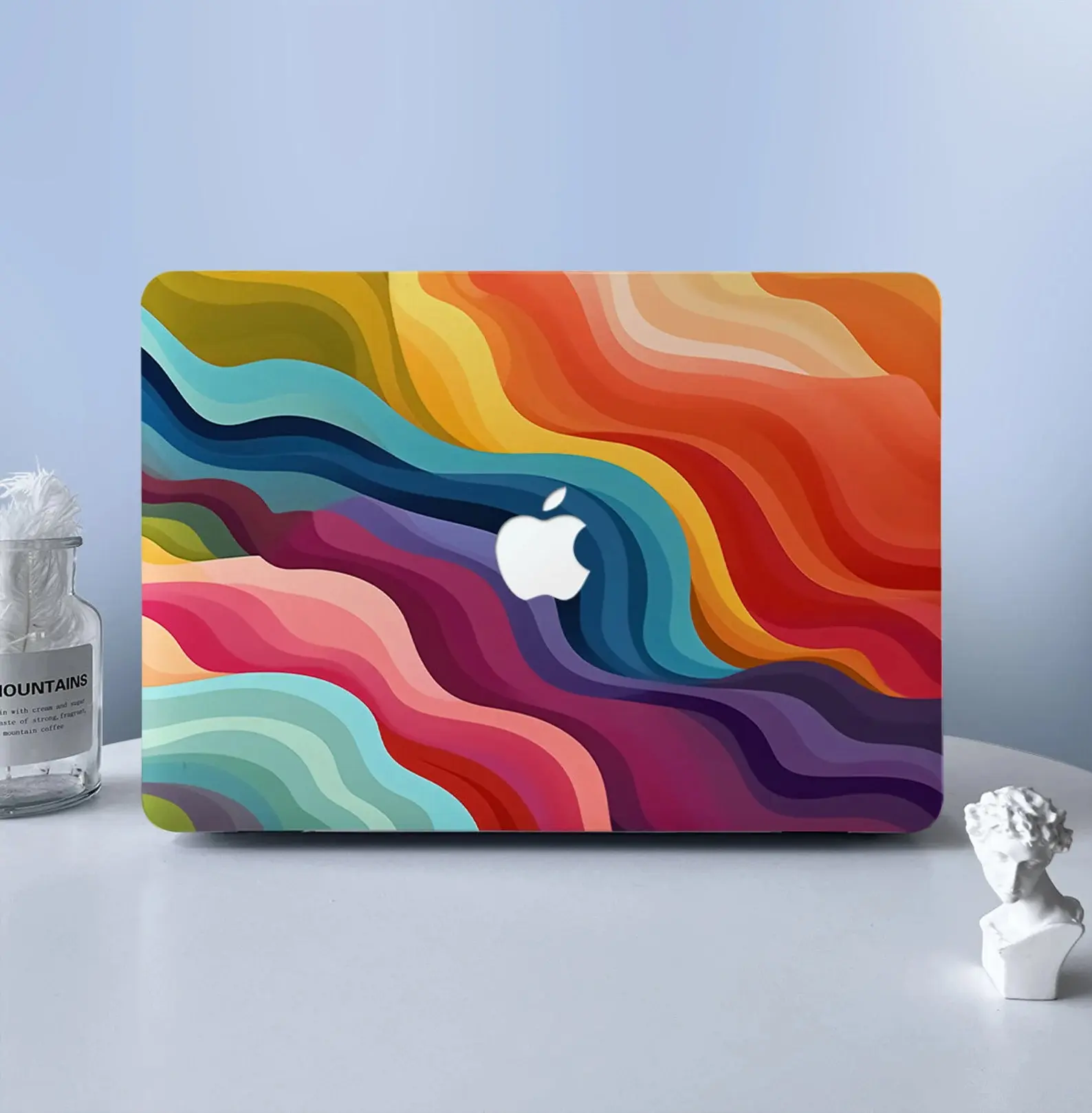 Colorful Waves Painting MacBook Case for MacBook Air 15 13, MacBook Pro 16 14 13 Inch,  MacBook Protective Case Cover