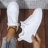 Women's Sneakers, Spring & Fall Running Sports Shoes, Casual Lace-Up Flat Non-Slip Athletic Footwear, Comfortable Sporty Design, Runner Shoe, Workout Sneakers, Running Trainers