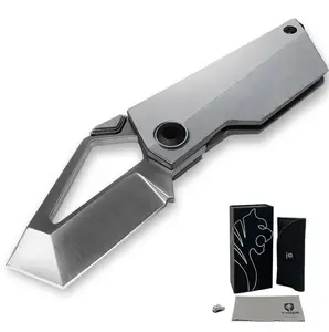 Tyger K7 EDC Folding Pocket Knife | M390 Super Steel Blade | Titanium Alloy Handle - Designed for Everyday Use