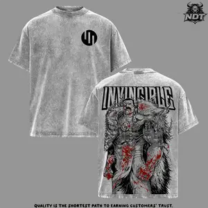 Thragg Invincible Oversized Graphic T-Shirt, Viltrumite Streetwear Tee, Thragg Washed Cotton Shirt, Powerful Villain Dark Aesthetic Outfit, Unisex Casual Drip, Gift For Comic Fans