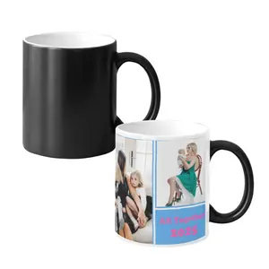 Personalized Coffee Mug Custom Photo Text or Logo 11oz Ceramic Magic Mug Tea Customized Gift Idea for Men Women Drinkware Reuse